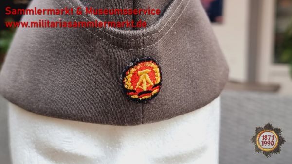 Käppi, Schiffchen, NVA, Offizier, Größe 55, Feldmütze, Kokarde, DDR, bewaffnete Organe