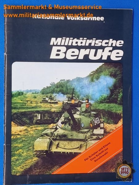 Prospekt: Nationale Volksarmee, Militärische Berufe, Broschüre, 1981, Wehrkreiskommando, DDR