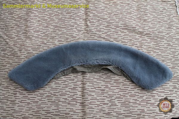 Webpelzkragen für NVA Felddienstuniform, grau, Gr. 52, Ein-Strich-Kein-Strich, FDU