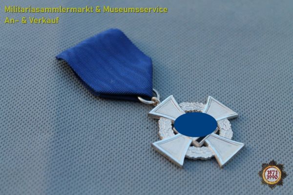 Treudienst-Ehrenzeichen 1938, auch Treuedienst, blaues Band, 25 Jahre, Arbeiterauszeichnung