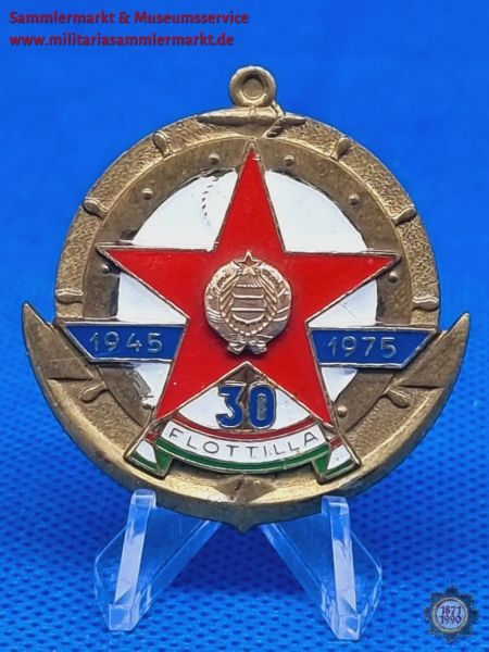 Ungarn, FLOTTILLA 1945-1975, 30-jähriges Dienstabzeichen, Kádár-Ära