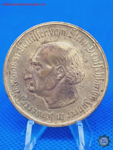 10.000 Mark Münze, Provinz Westfalen, 1923, Notgeld, Minister vom Stein (1757-1831)