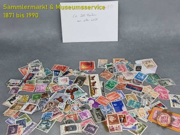 200 Briefmarken aus aller Welt gestempelt und postfrisch - Set 10