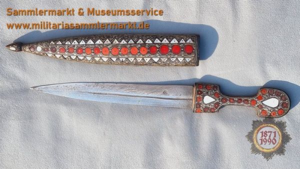 kaukasisch-georgischer Kinjal, Kindjal, Kinschal, Kindschal, russian sword, Historic Knife