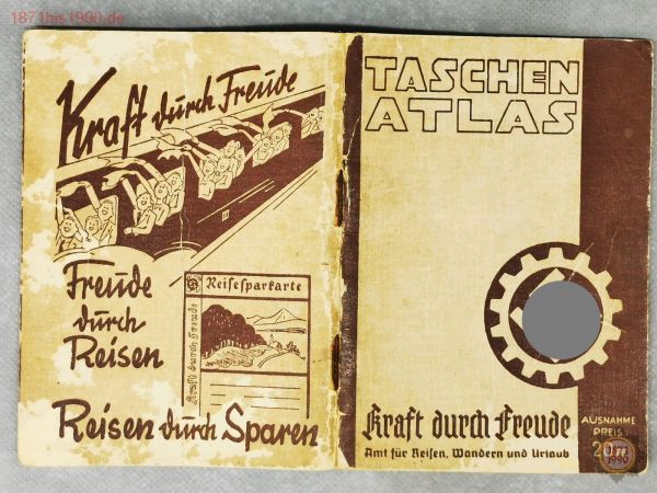 Taschenatlas - Kraft durch Freude, 1930iger-Jahre