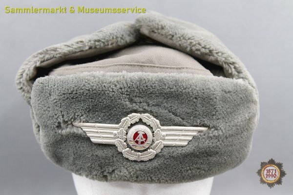NVA Wintermütze, Bärenfotze, Luftstreitkräfte, Größe 55