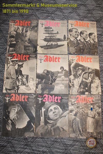 Der Adler, Herausgegeben unter Mitwirkung des Reichsluftfahrtministeriums, 9 Ausgaben, Zeitschrift