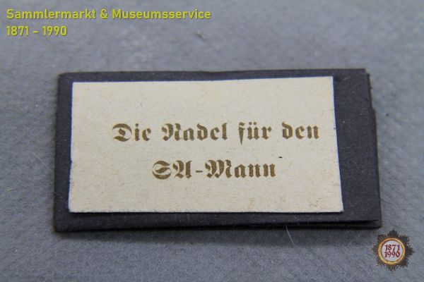 Die Nadel für den SA-Mann, Nähnadelset im Papieretui