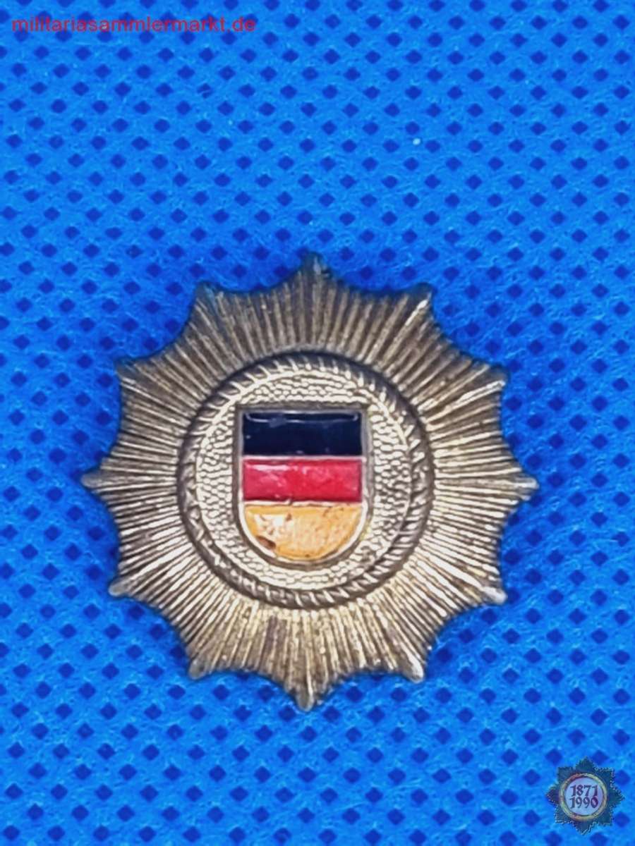 Kokarde, gold, KVP, Kasernierte Volkspolizei, PRÄWEMA, DDR vor 1956