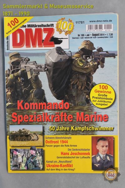 DMZ, 100 Seiten Jubiläumsausgabe, Zeitschrift Nr. 100, 07-08 2014, Deutsche Militärzeitschrift