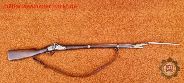 Kadettengewehr, Bajonett, Frankreich 1842, Beuret Fréres, Liege, Dekoration, deaktiviert