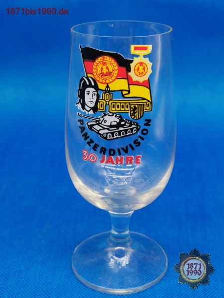 Bierglas, NVA 30 Jahre Panzerdivision Dresden