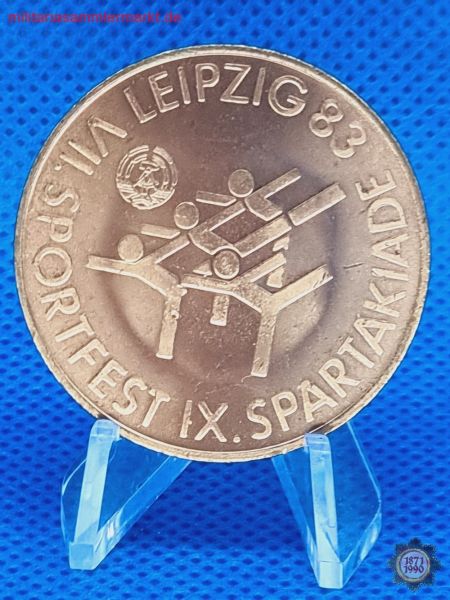 DDR, Medaille, DTSB, Leipzig 83, VII. Sportfest, iX. Spartakiade, Plakette