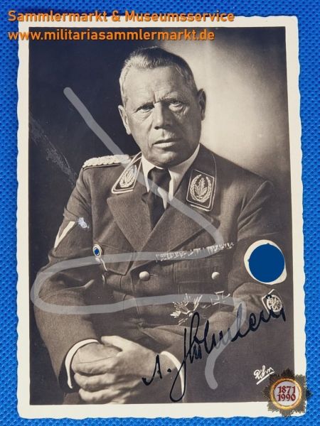 Adolf Hühnlein, NSKK-Korpsführer, Autograph, Autogramm, 1940, Röhr-Karte, Foto