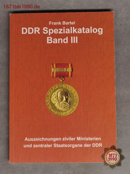 DDR Spezialkatalog Band III, Frank Bartel, Band 3, neu