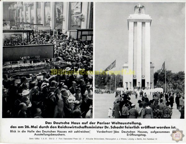 Das Deutsche Haus auf der Pariser Weltausstellung, Aktueller Bilderdienst, J.J.Weber