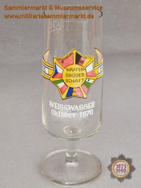 Glas, WAFFENBRÜDERSCHAFT 1955-1970, Weisswasser Oktober 1970, NVA, DDR