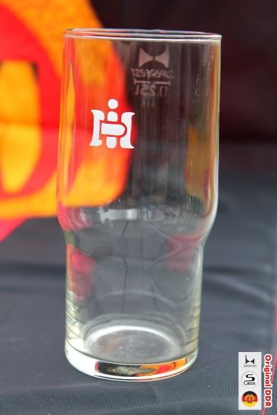 SUPERFEST, Bierglas 0,25 Liter, mit Logo, VEB Sachsenglas Schwepnitz, DDR, Ceverit, Mitropa