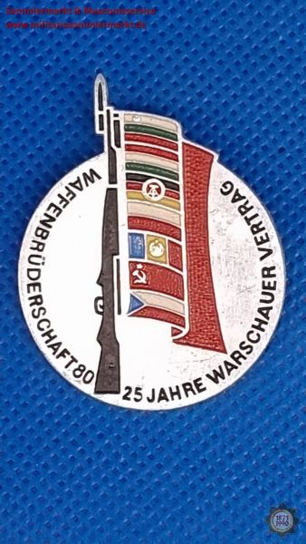 NVA Abzeichen, Waffenbrüderschaft 80, 25 Jahre Warschauer Vertrag