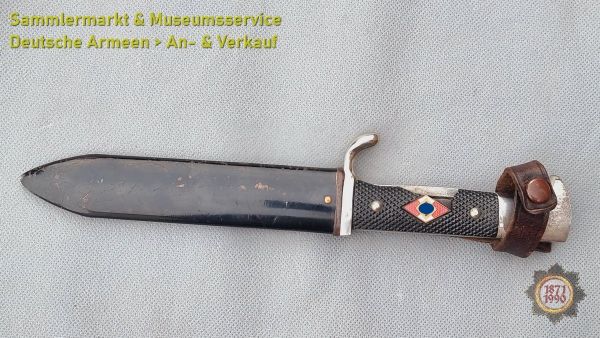 HJ Fahrtenmesser mit Devise, E.P.&S. SOLINGEN, Messer, Hitlerjugend, Pfadfinder