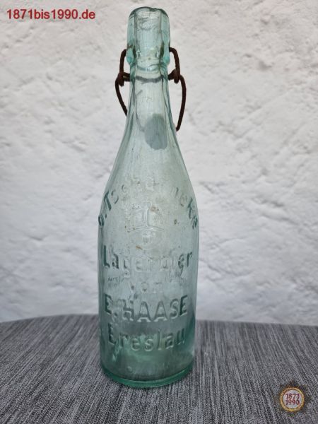 O. Tscharrncke, Lagerbier von E. HAASE, Breslau, Bierflasche, Flasche