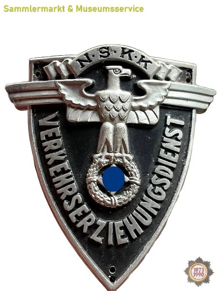 NSKK Verkehrserziehungsdienst, Ärmelschild, Plakette, Effekten, Schild, Kraftfahrkorps