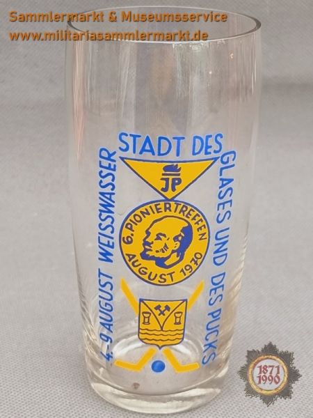 Glas, 4.-9. August Weisswasser, Stadt der Glases und des Pucks, 6. Pioniertreffen 1970, DDR