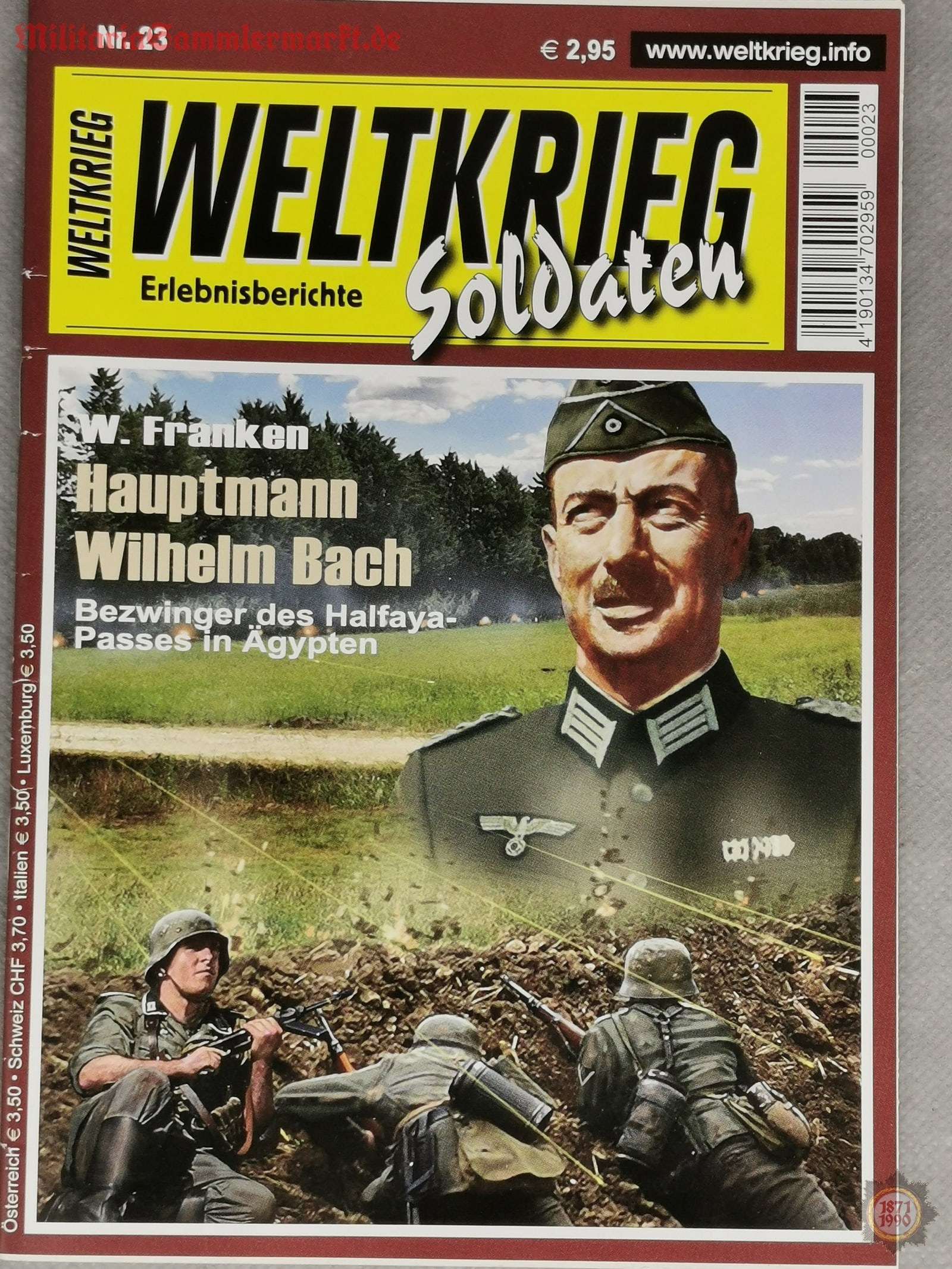 Weltkrieg, Erlebnisberichte Soldaten Nr. 23 Militariasammlermarkt.de