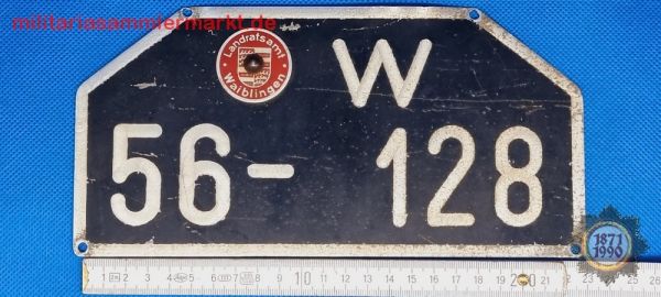 Kfz-Kennzeichen, Amerikanische Besatzungszone 1950-56, Würtemberg-Baden, Waiblingen