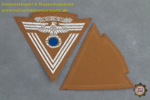 Ärmelwinkel "NSKK Alte Kämpfer" für Dienstrock und Braunhemd, RZM, Ärmelraute, Kopie