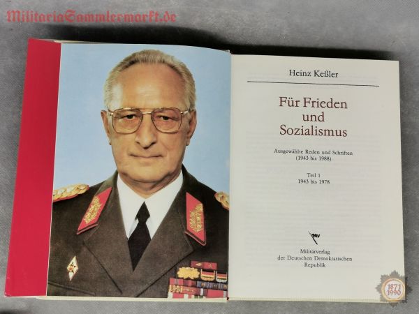 Für Frieden und Sozialismus, Ausgewählte Reden und Schriften, Heinz Keßler