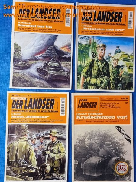 Der Landser, Nr. 957,2312, 2365, 2627; Erlebnisberichte zur Geschichte des Zweiten Weltkrieges