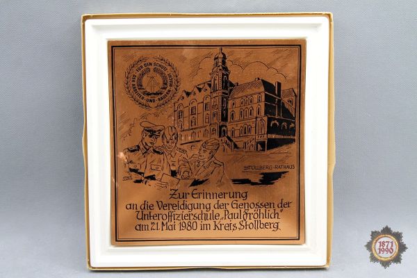 Platte, Zur Erinnerung, Unteroffiziersschule "Paul Fröhlich", Stollberg, NVA 1980