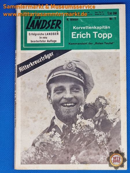 Korvettenkapitän Erich Topp, Der Landser, Ritterkreuzträger, Nr. 7, Karl Alman, Zeitschrift