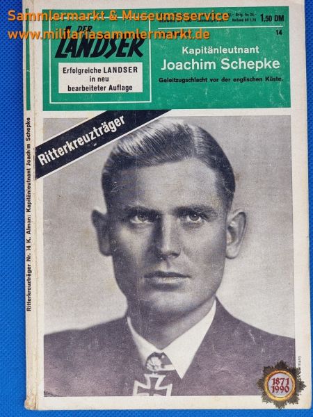 Kapitänleutnant Joachim Schepke, Der Landser, Ritterkreuzträger, Nr. 14, Karl Alman, Zeitschrift