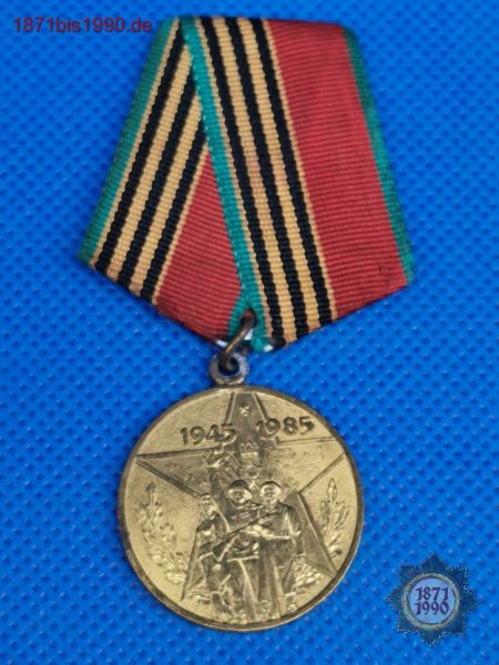 40 Jahre Sieg, Medaille aus der Sowjetunion bzw. Russland, Orden, UdSSR