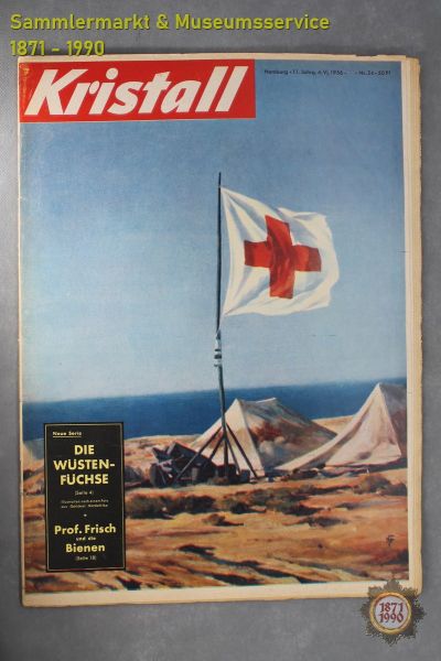 Kristall, 4. Vj. 1956 Nr. 24, Die aussergewöhnliche Illustrierte, Hamburg, BRD Zeitung Militaria