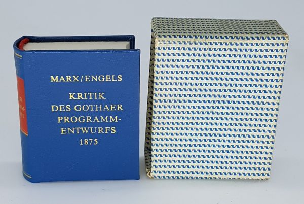 DDR Minibuch - Marx Engels - Kritik des Gothaer Programmentwurfs