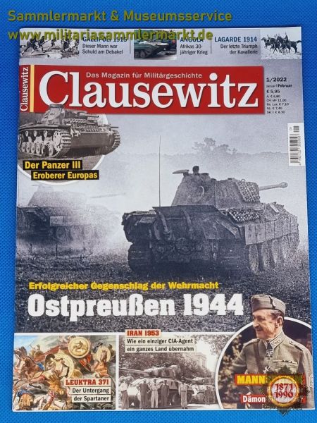 Clausewitz, Ostpreußen 1944, 1/2022, Zeitschrift