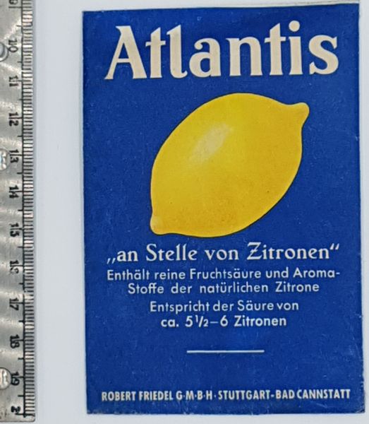 ATLANTIS - an Stelle von Zitronen