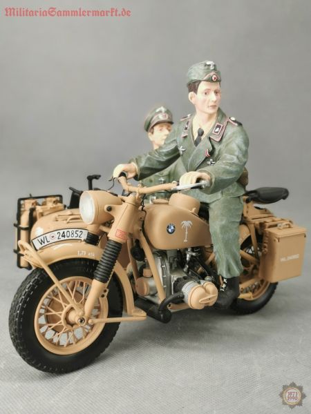 Schuco, BMW R75 Metallmodell 1:10 mit Soldaten, Afrika Korps