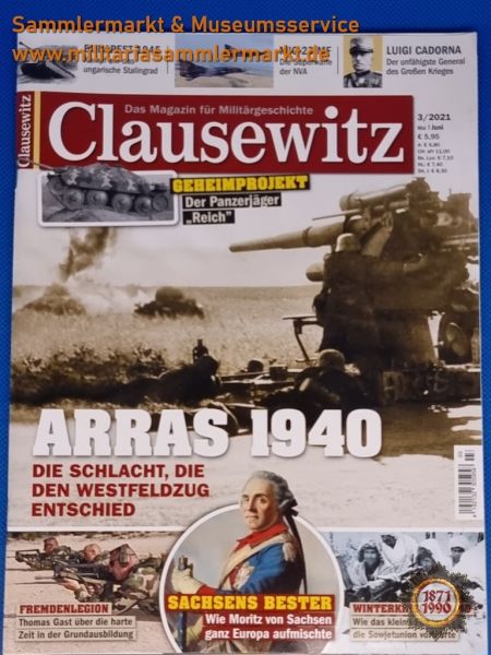 Clausewitz, Arras 1940, Die Schlacht die den Westfeldzug entschied, 3/2021, Zeitschrift