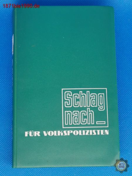 Buch: Schlag nach - FÜR VOLKSPOLIZISTEN, DDR
