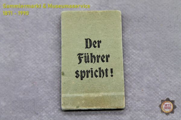 Daumenkino, Der Führer spricht!, Adolf Hitler, Erich Bethe, Film-Block-Verlag Hamburg