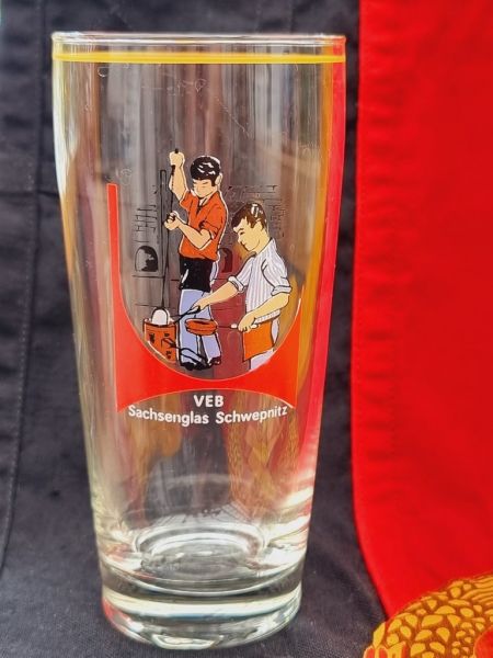 Sammelglas, VEB Sachsenglas Schwepnitz, DDR, Lausitzer Glas, kein SUPERFEST