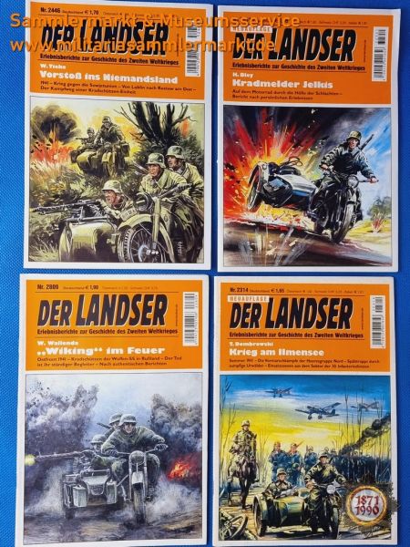 Der Landser, Nr. 2314, 2351, 2446, 2809; Erlebnisberichte zur Geschichte des Zweiten Weltkrieges