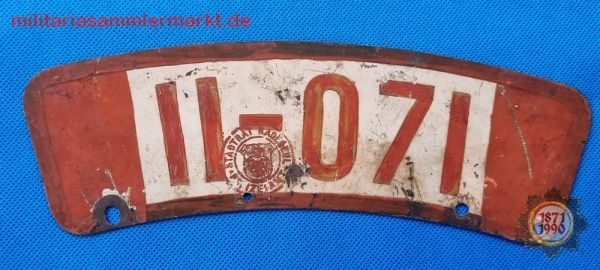 Motorrad - Kennzeichen vor 1945, Stadtrat Radebeul, Polizeiamt, Überführungskennzeichen
