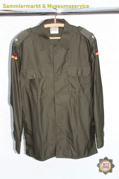 Bundeswehr, Diensthemd, 1989, Gr. 41/42 (Gr.Nr.4), Langarm, Hemd, Uniform