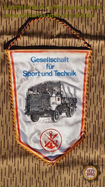 Wimpel, Gesellschaft für Sport unf Technik, GST, DDR, IFA W50 Fahrschule