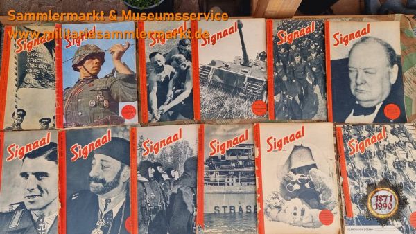 Signaal, Holland, Jahrgang 1943, 20 Ausgaben, Zeitschrift, Auslandsillustrierte, Propganda, Signal